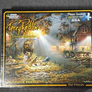 White Mountain Terry Redlin Our Friends 1000 Piece Jigsaw Puzzle